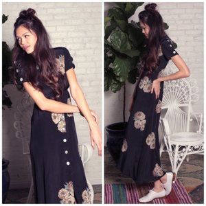 Stone Cold Fox 'Dharma' Gown - Solid Black